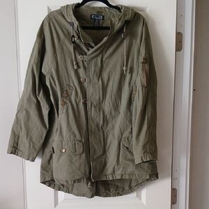 Shyanne Khaki Button-Up Jacket